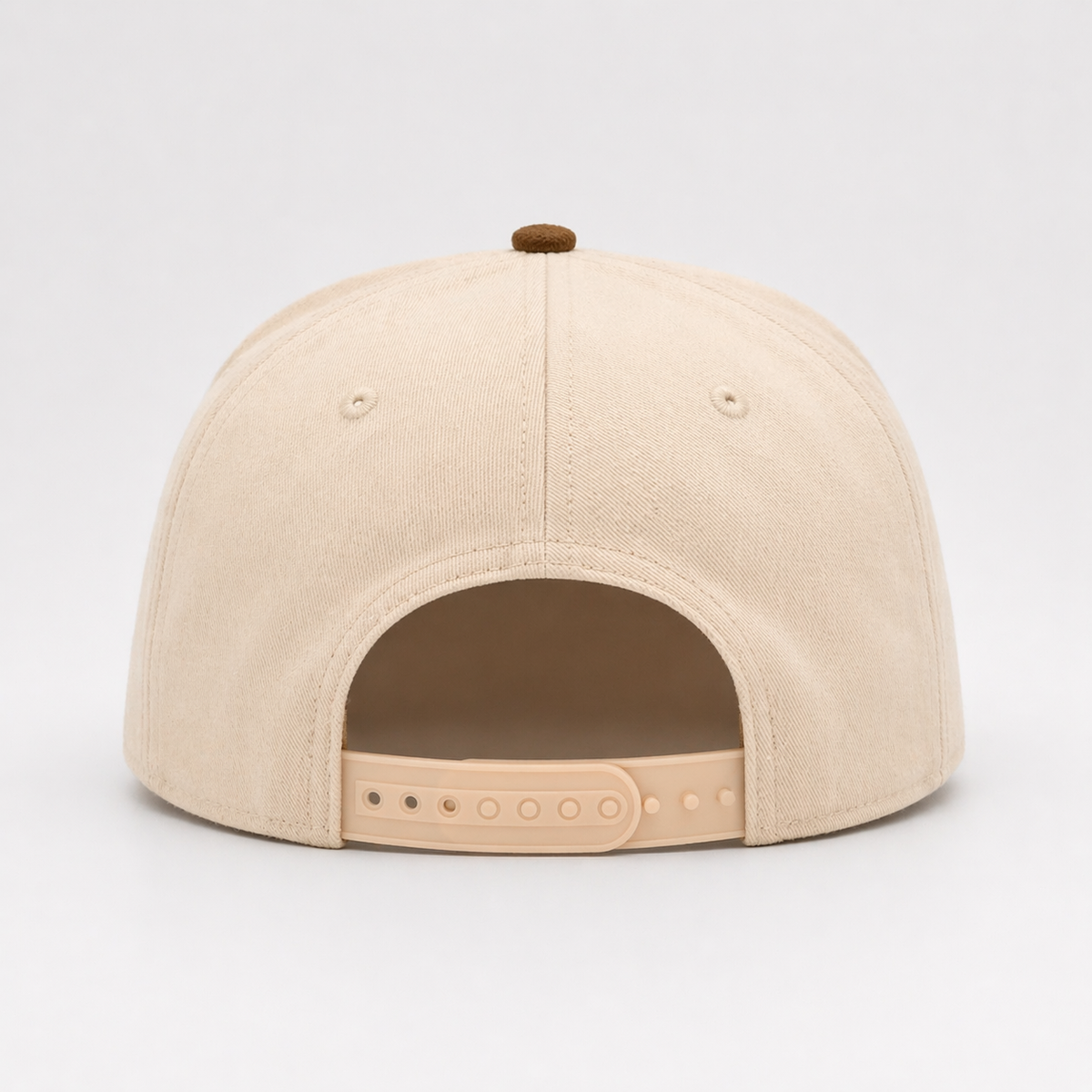 "Texas" Snapback - Beige/Mocha Suede