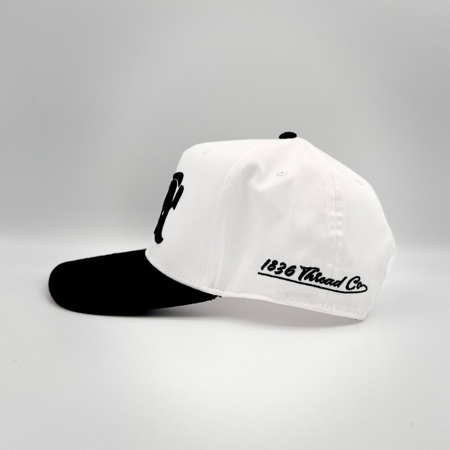 Vintage "TX" Logo Snapback - White/Black - 1836 Thread Co.
