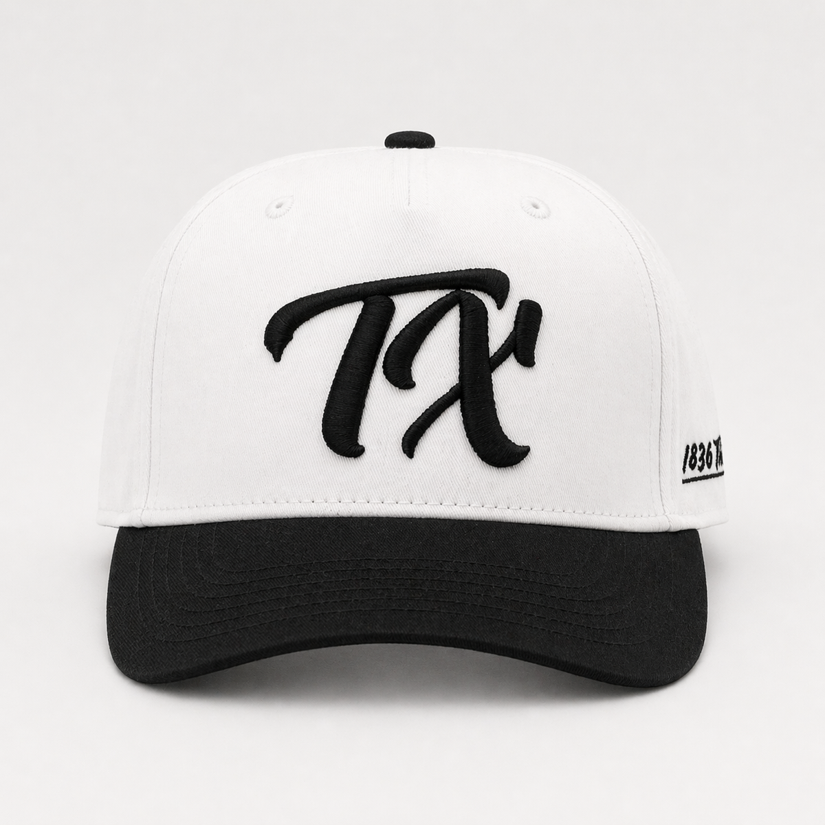 "TX" Snapback - White/Black