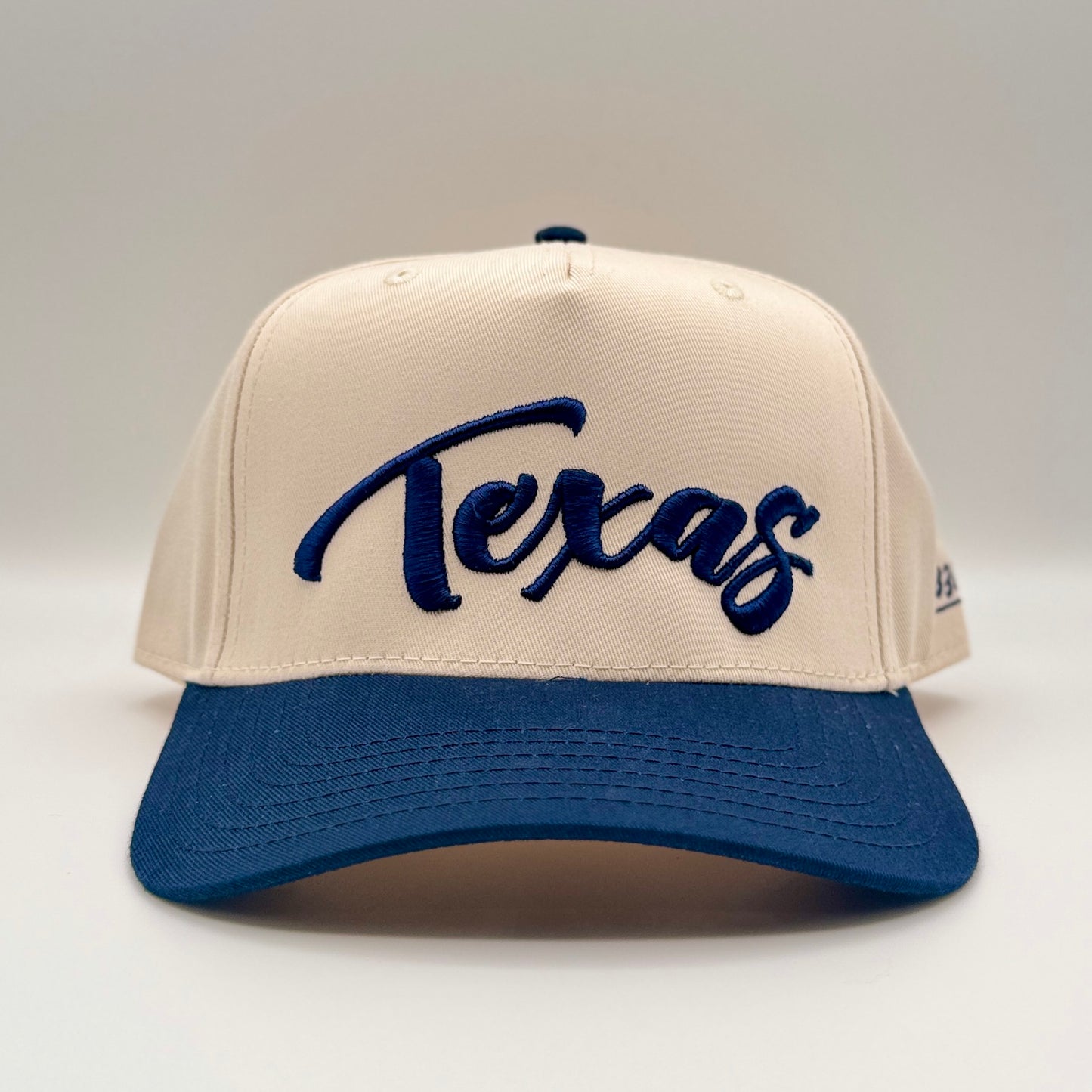 Vintage "Texas" Logo Snapback - Beige/Navy - 1836 Thread Co.
