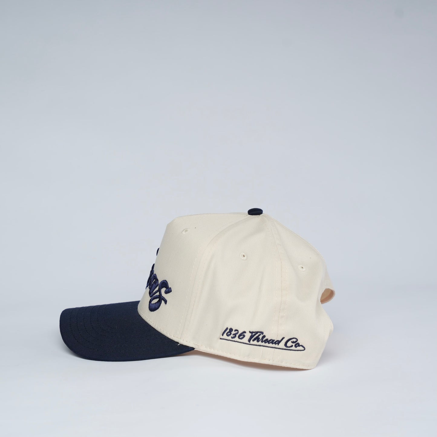 Vintage "Texas" Logo Snapback - Beige/Navy - 1836 Thread Co.