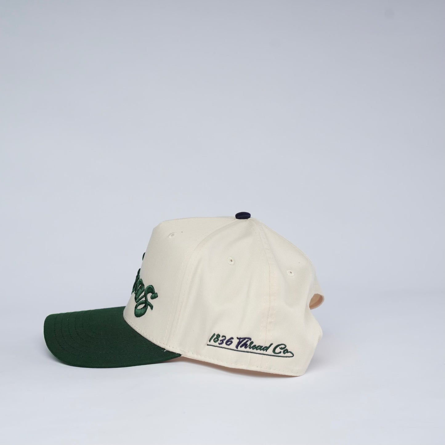 Vintage "Texas" Logo Snapback - Beige/Green - 1836 Thread Co.