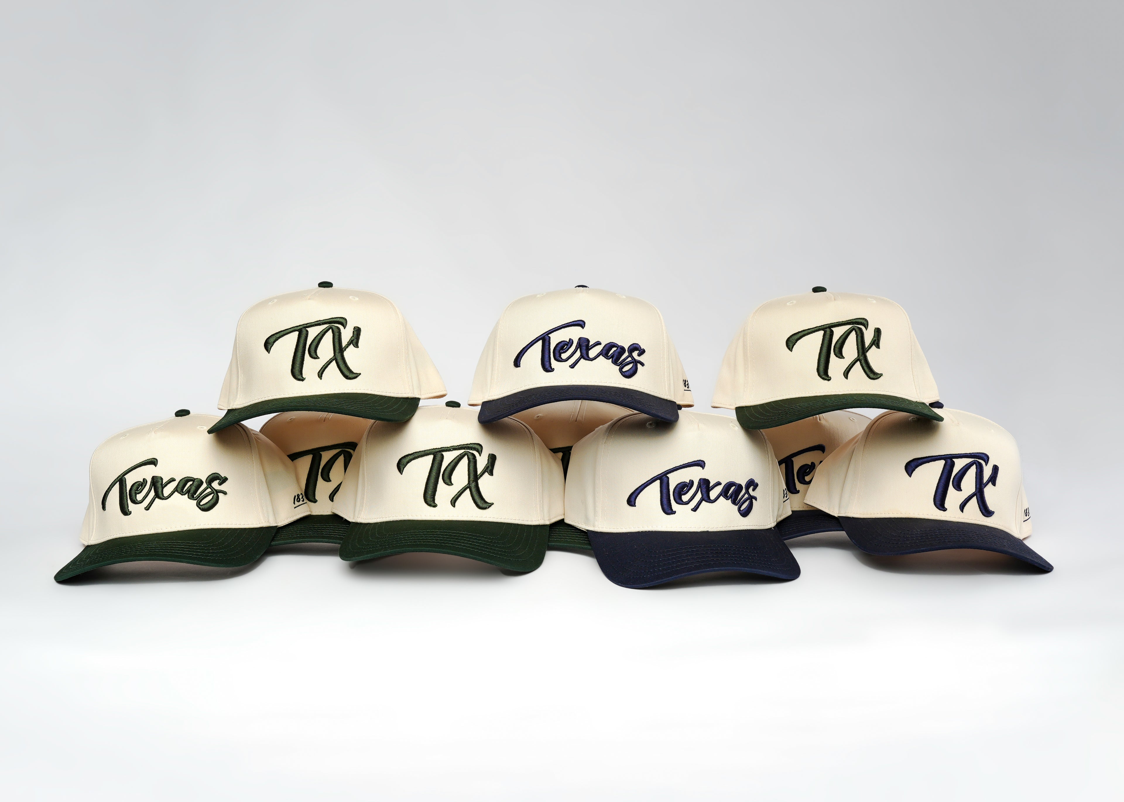 Vintage "Texas" Logo Snapback - Beige/Green - 1836 Thread Co.
