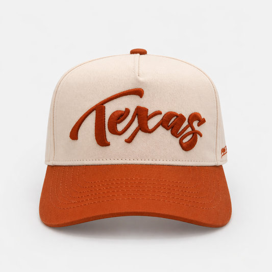 "Texas" Snapback - Beige/Orange