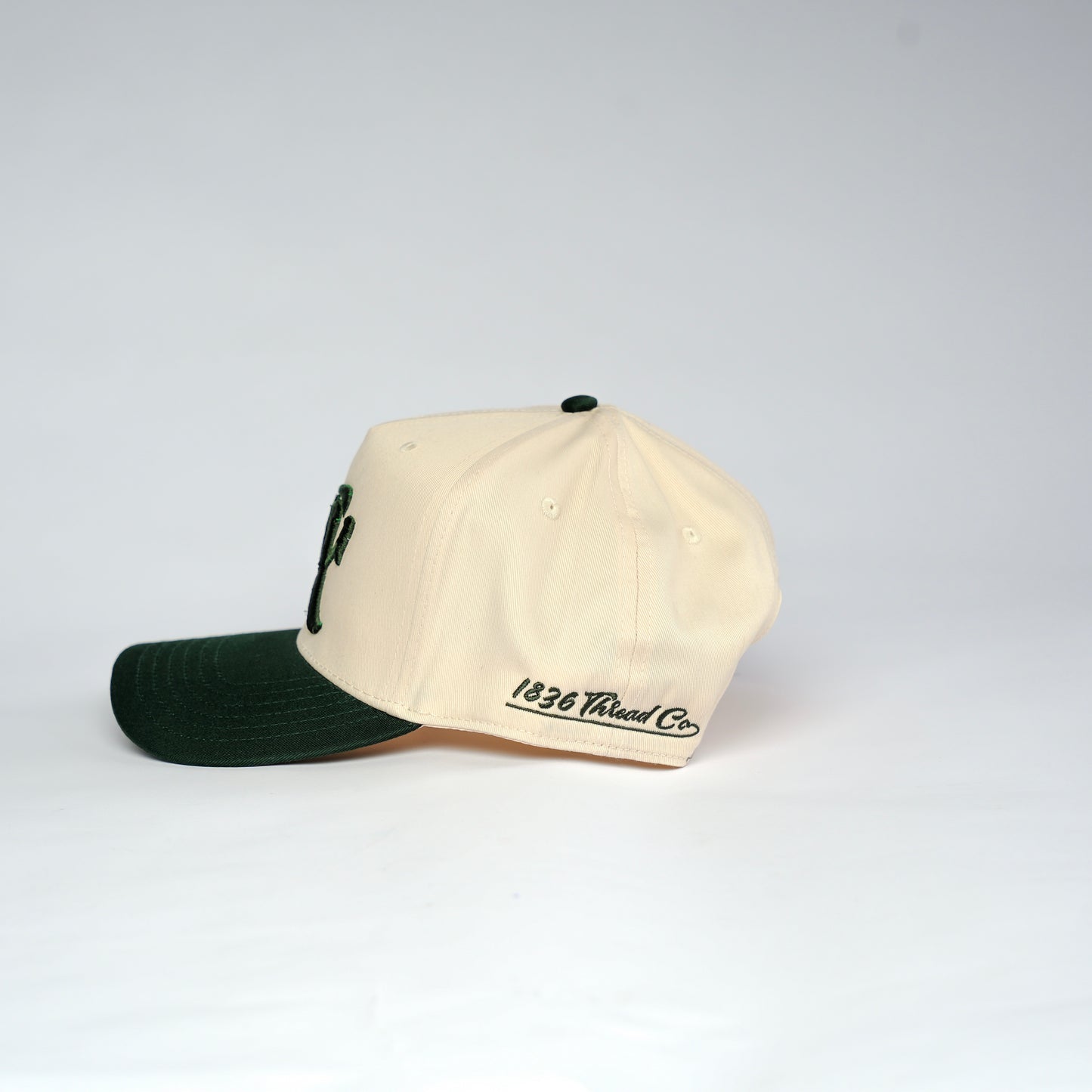Vintage "TX" Logo Snapback - Beige/Green - 1836 Thread Co.