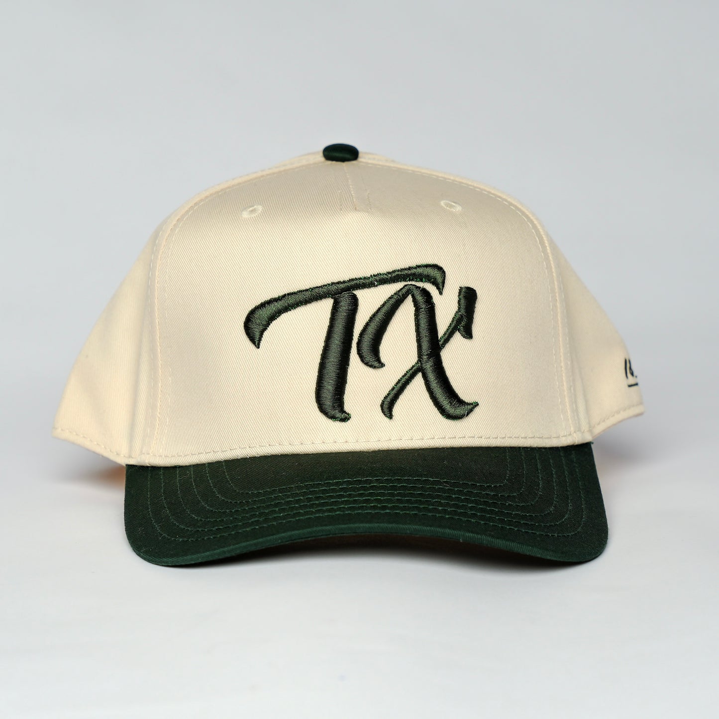 Vintage "TX" Logo Snapback - Beige/Green - 1836 Thread Co.
