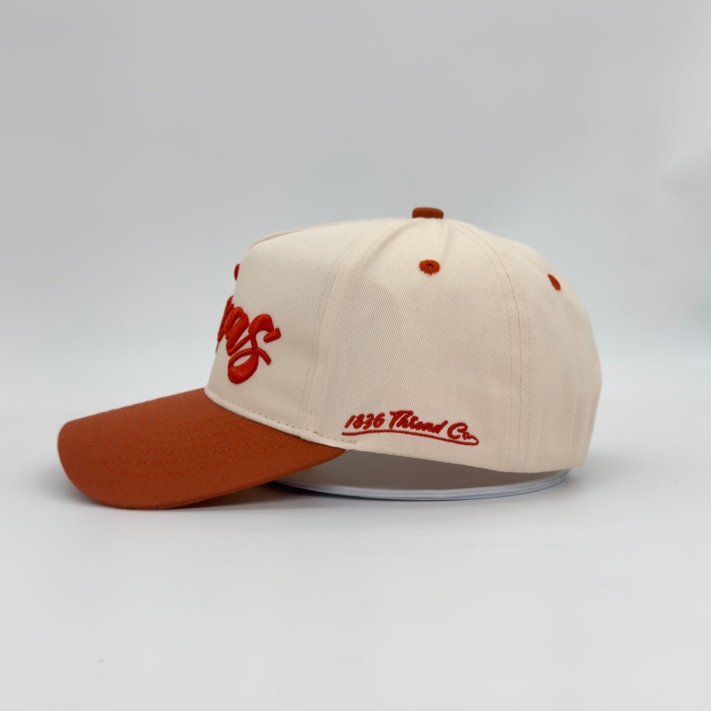 Vintage "Texas" Logo Snapback - Beige/Orange - 1836 Thread Co.
