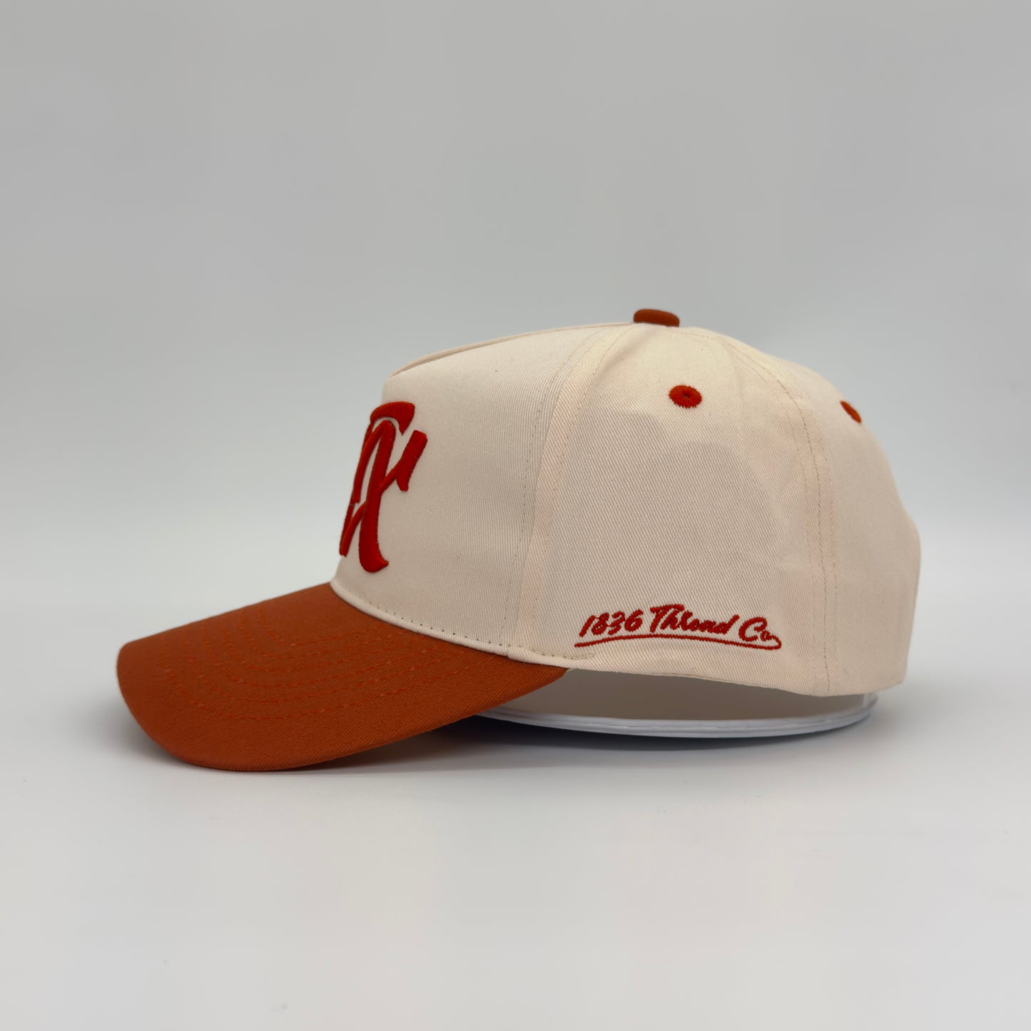 Vintage "TX" Logo Snapback - Beige/Orange - 1836 Thread Co.