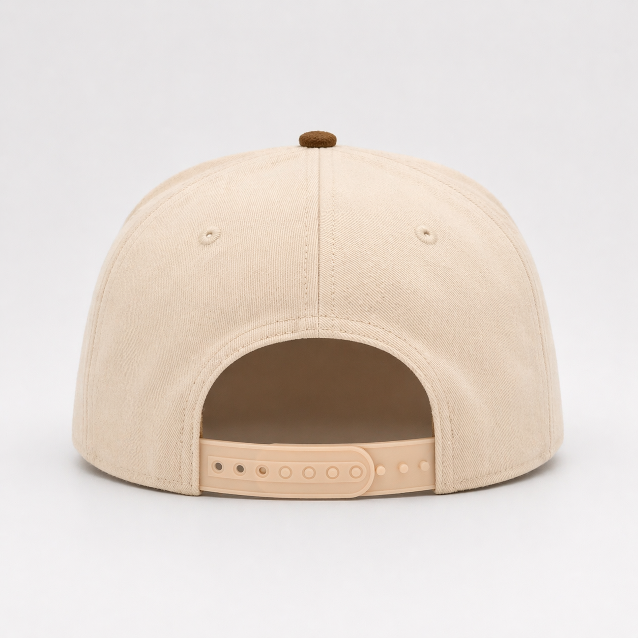 "Texas" Snapback - Beige/Mocha Suede