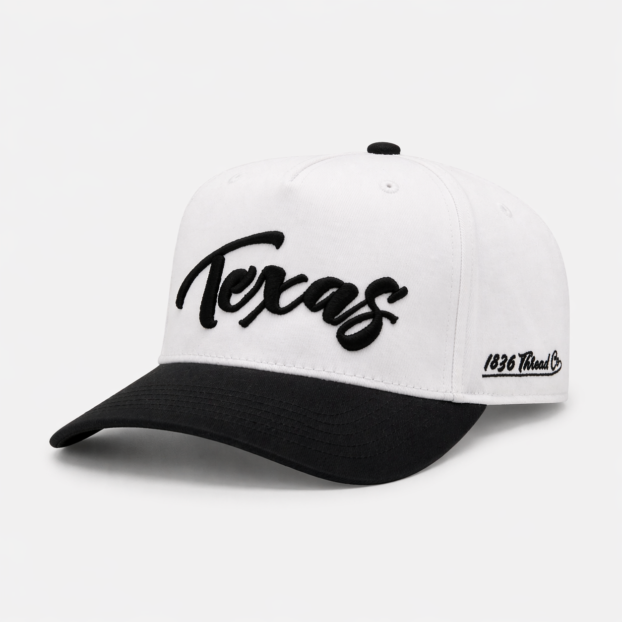 "Texas" Snapback - White/Black