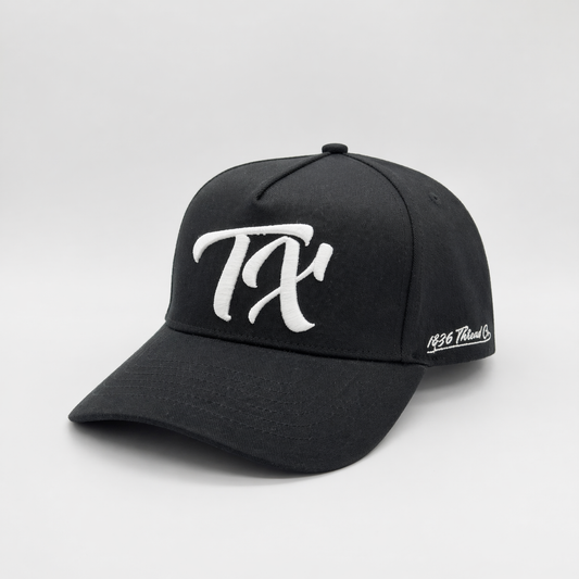 "TX" Snapback - Triple Black