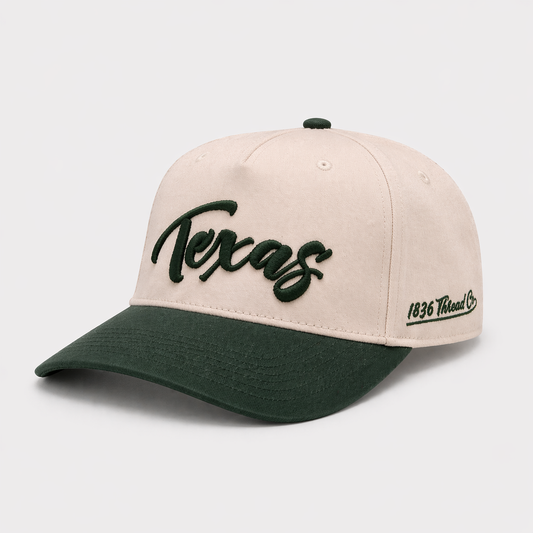 "Texas" Snapback - Beige/Green