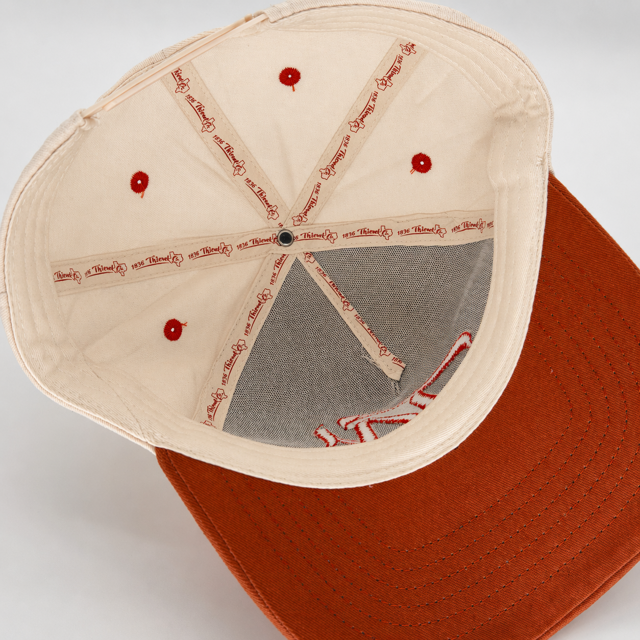 "TX" Snapback - Beige/Orange