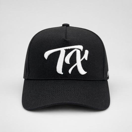 "TX" Snapback - Triple Black