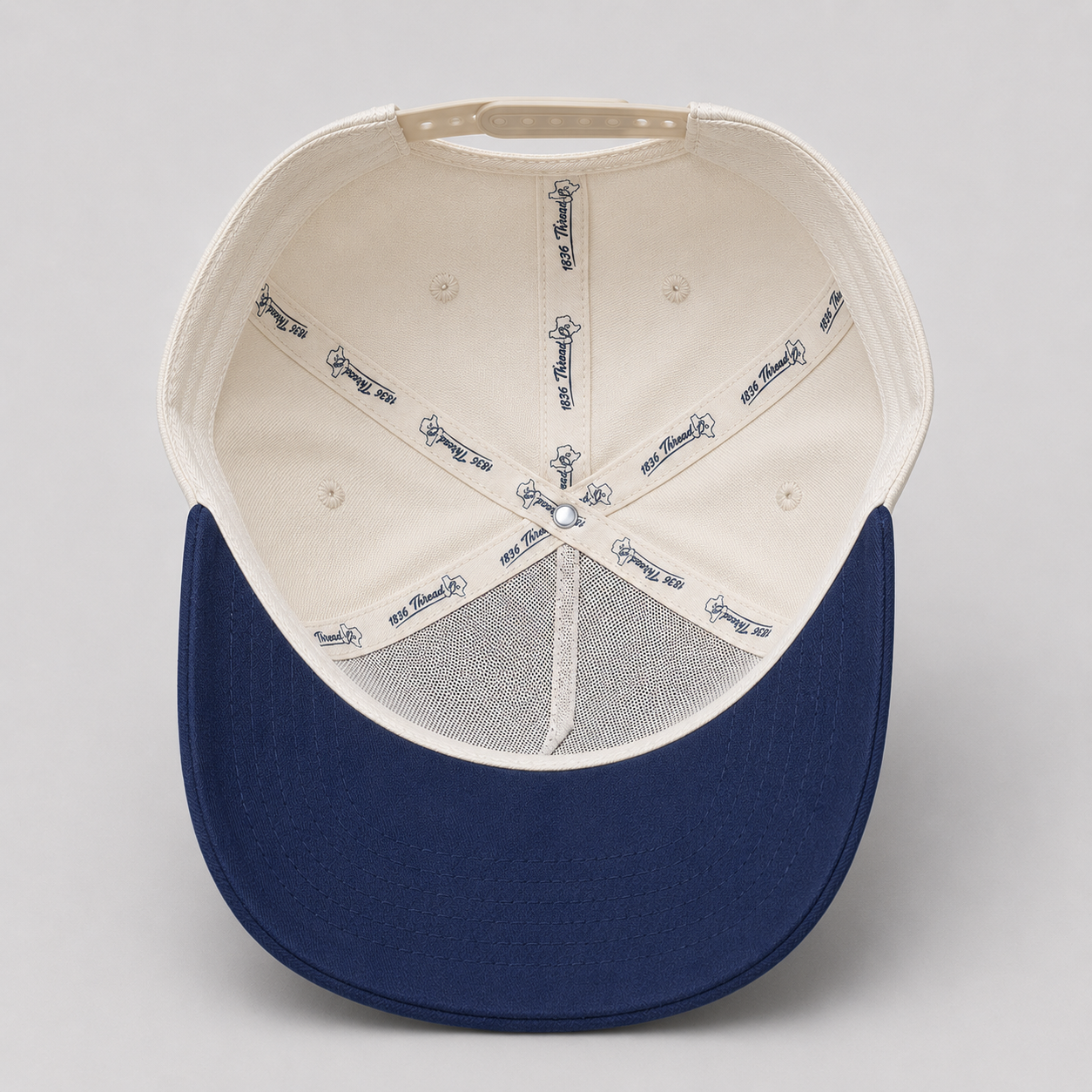 "TX" Snapback - Beige/Navy