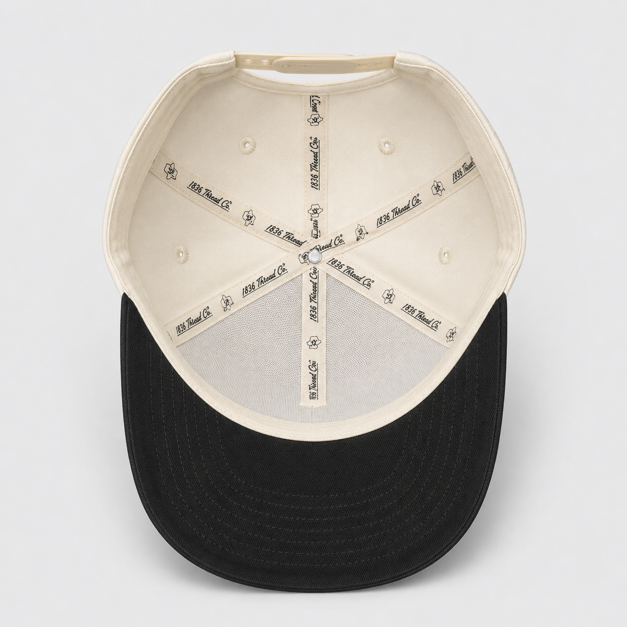 "TX" Snapback - Beige/Black