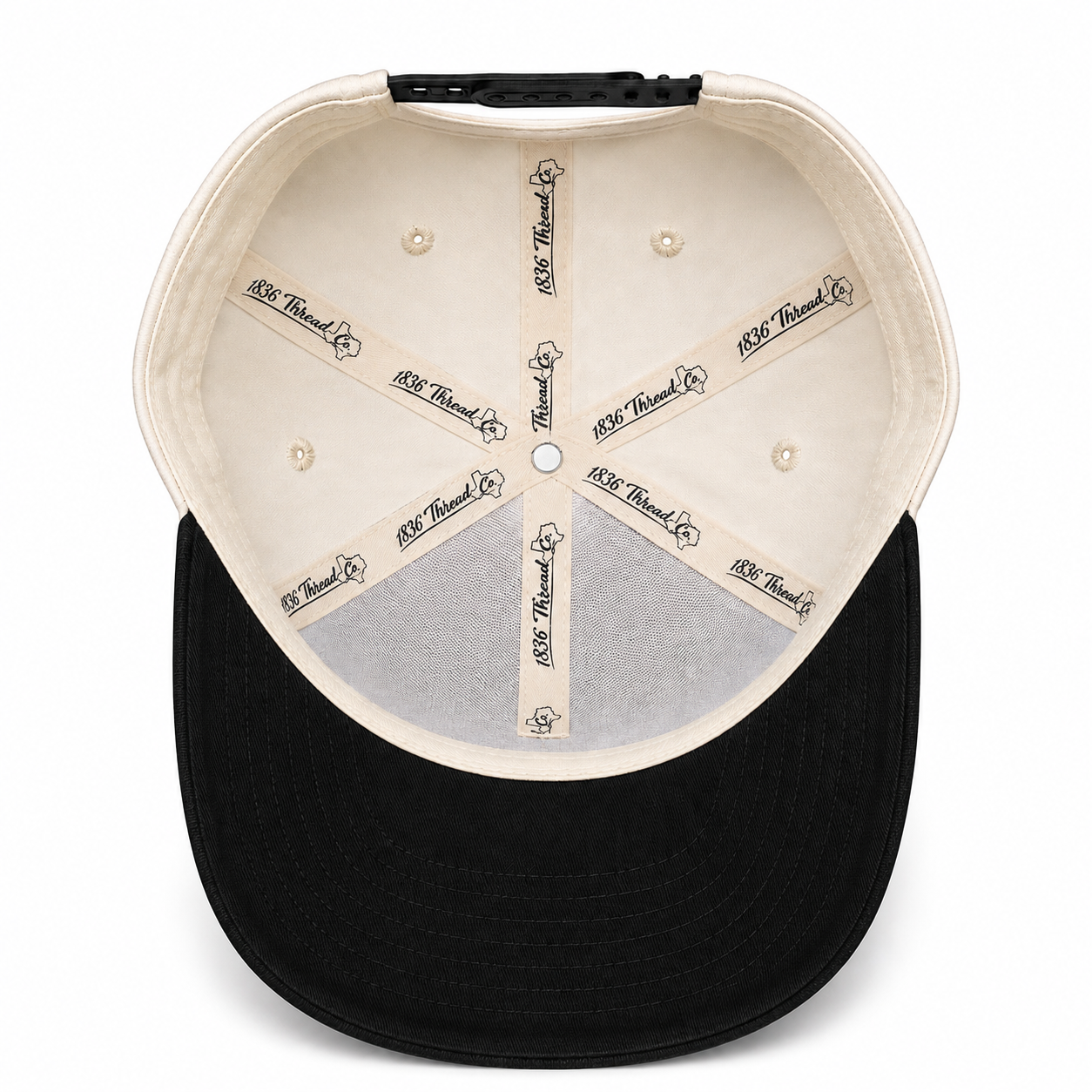 "TX" Snapback - Beige/Black