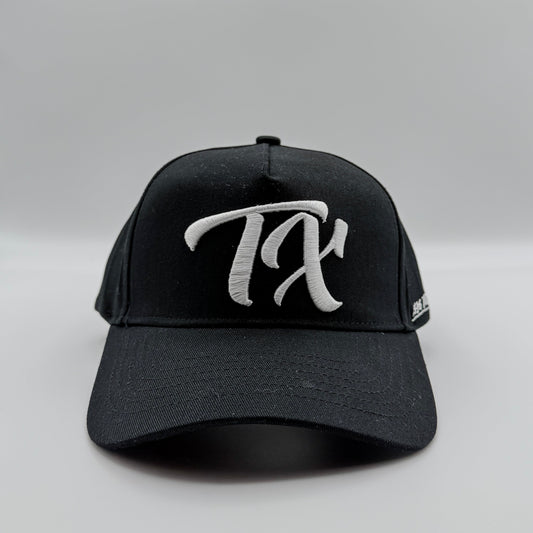 Vintage "TX" Logo Snapback - Triple Black - 1836 Thread Co.