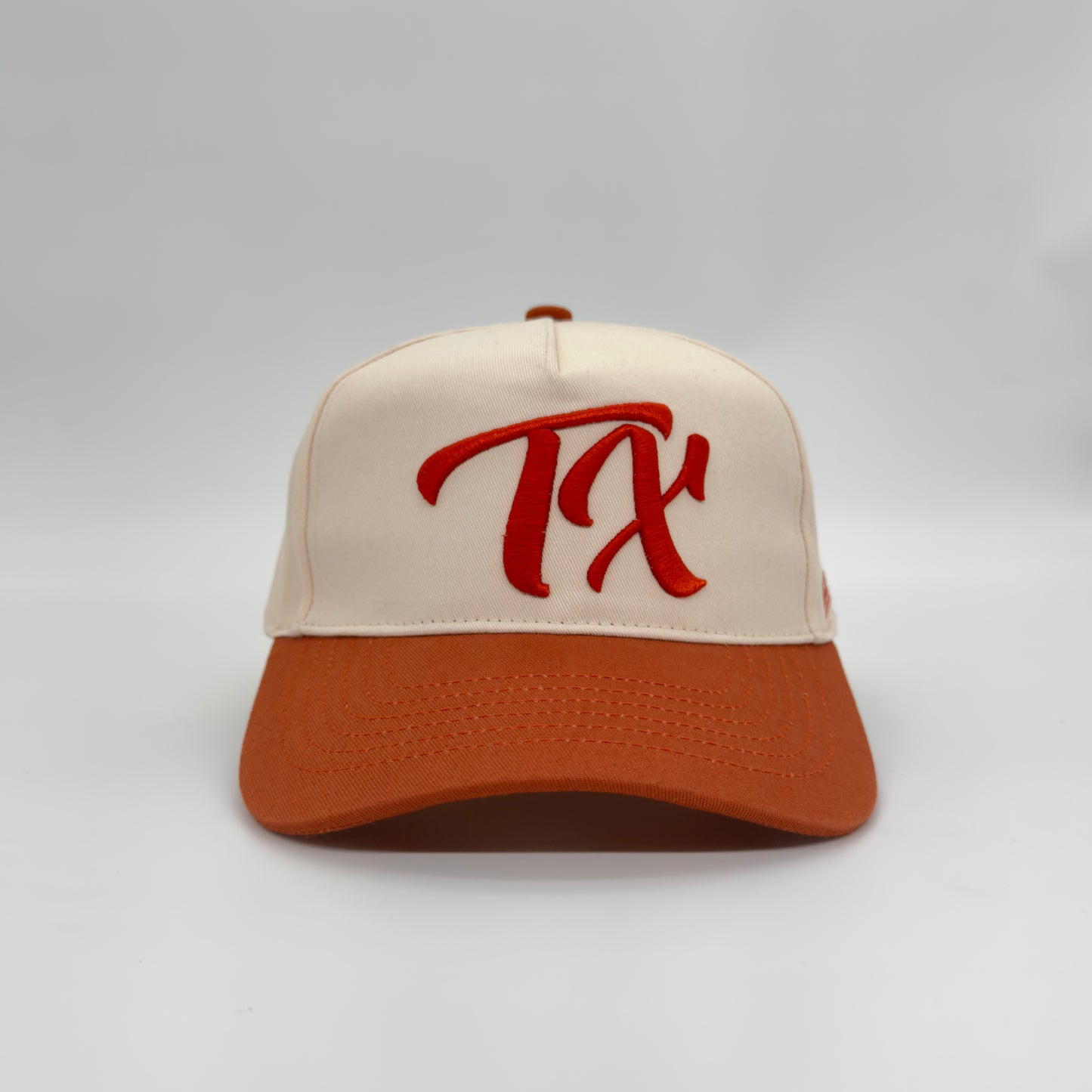 Vintage "TX" Logo Snapback - Beige/Orange